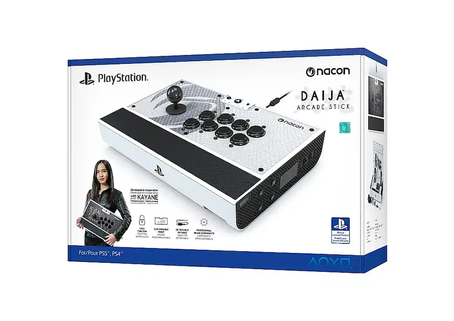 Arcade Stick Nacon Daija para PlayStation and PC White