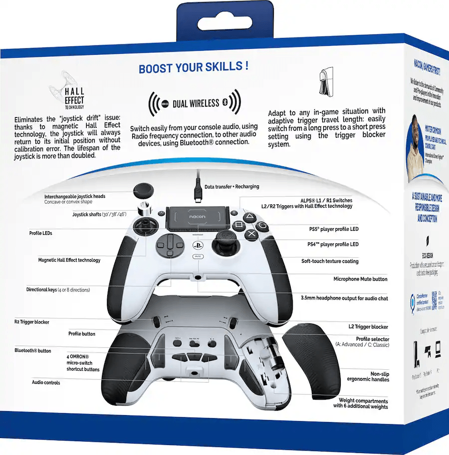 Control Nacon Revolution 5 Pro Wireless White