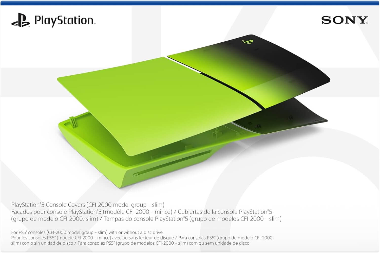 Cubiertas para consola PS5 Slim Remix Green Imagen secundaria del producto