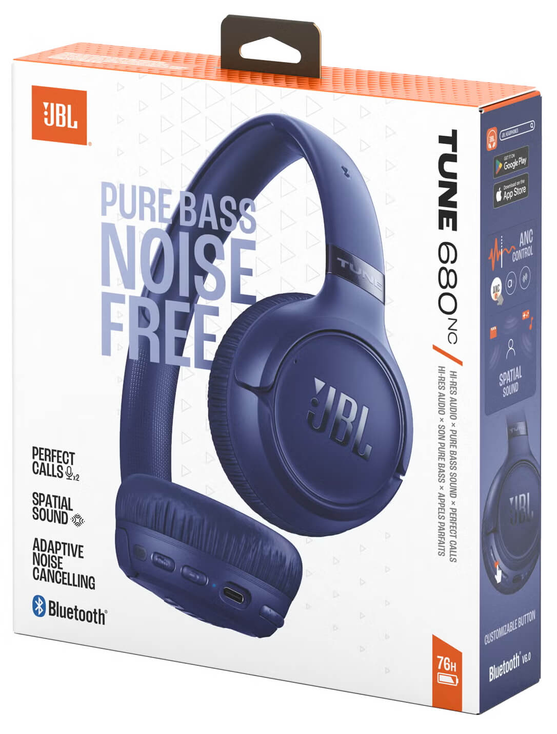 JBL Audifonos Tune 680NC (Bluetooth) Azul