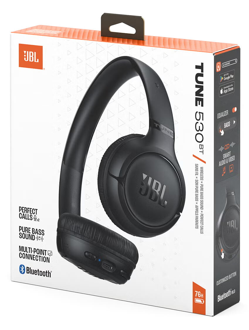 JBL Audifonos Tune 530BT (Bluetooth) Negro