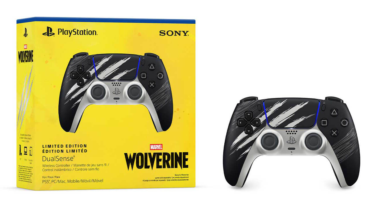 Control inalámbrico DualSense Marvel’s Wolverine Adamantium Edición Limitada Imagen secundaria del producto