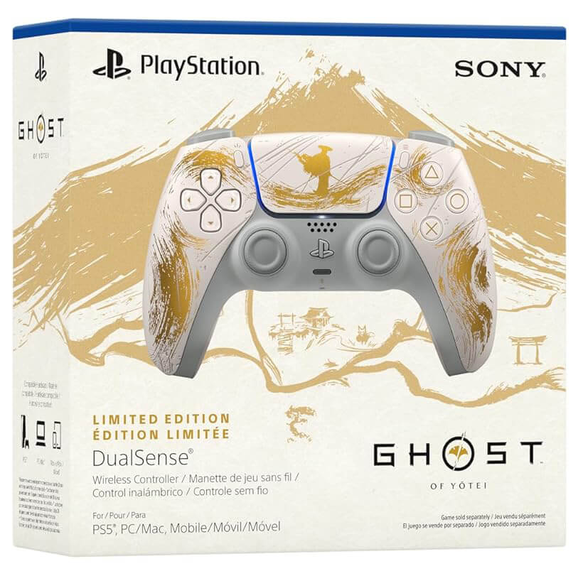 Control inalámbrico DualSense Ghost of Yōtei Edición Dorada Limitada Imagen principal del producto