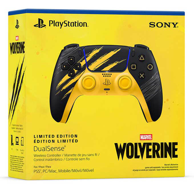 Control inalámbrico DualSense Marvel’s Wolverine Battle Yellow Edición Limitada Imagen principal del producto