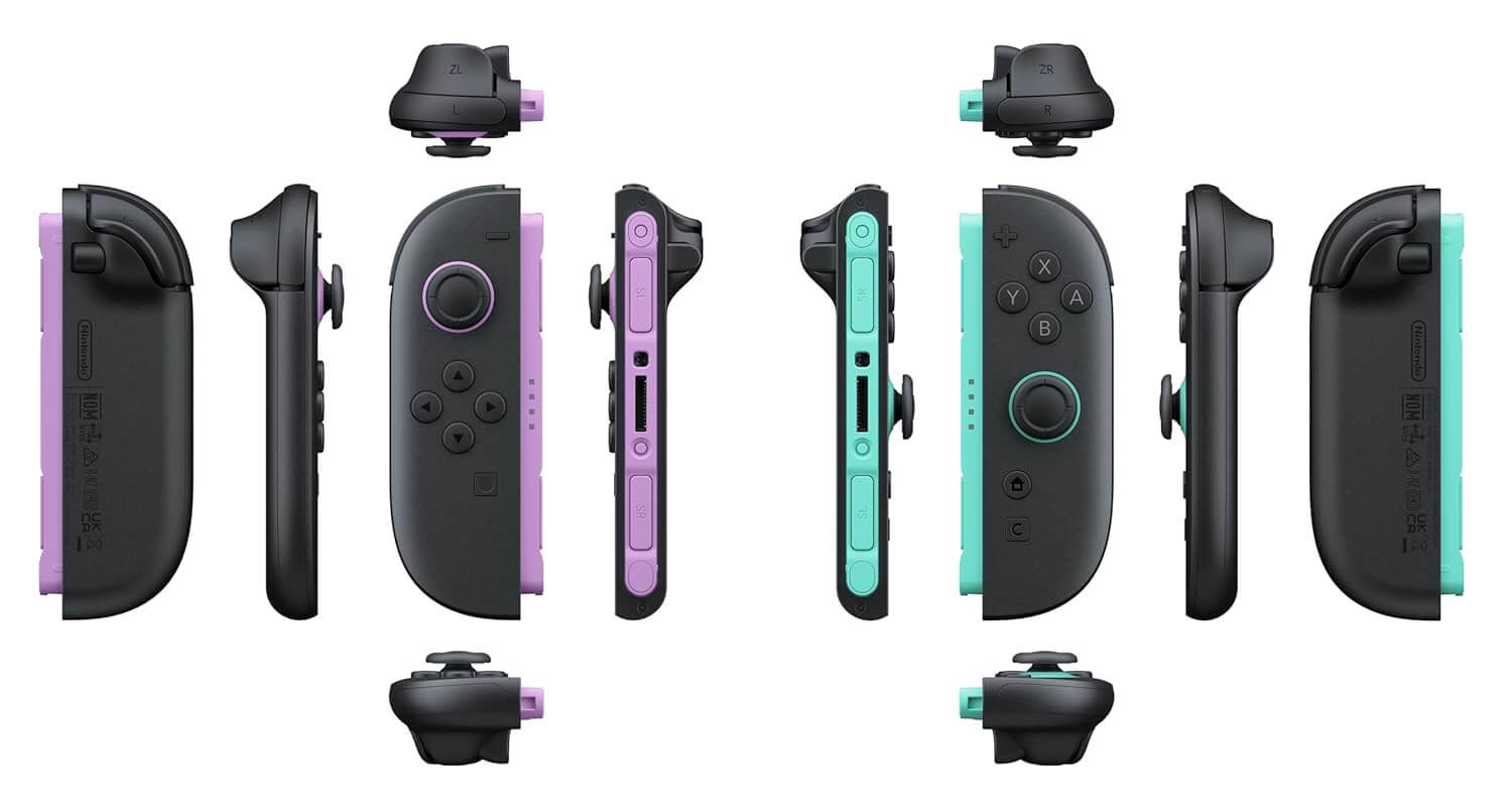 Control Joy-Con (L-R) Morado Claro y Verde Claro Nintendo Switch 2 Edition