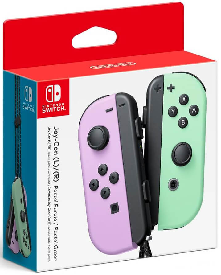 Control Joy-Con (L-R) Púrpura y Verde Pastel Imagen principal del producto