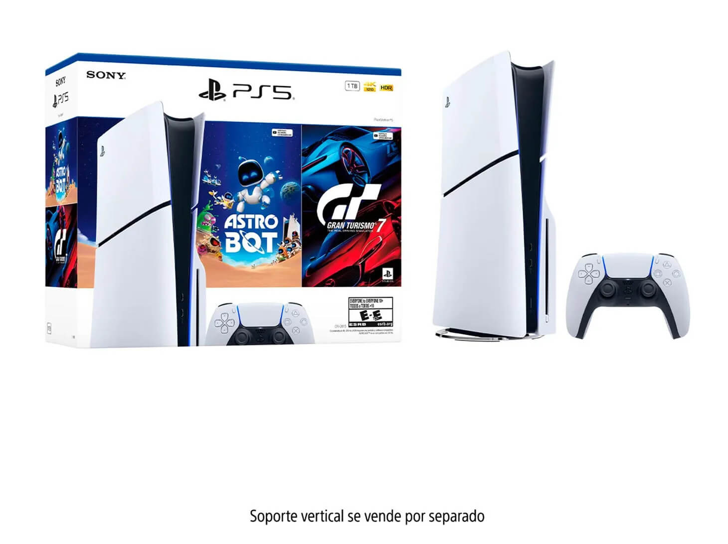 Consola PS5 Estandar Modelo Slim Bundle (Astro Bot - Gran Turismo 7) Imagen secundaria del producto