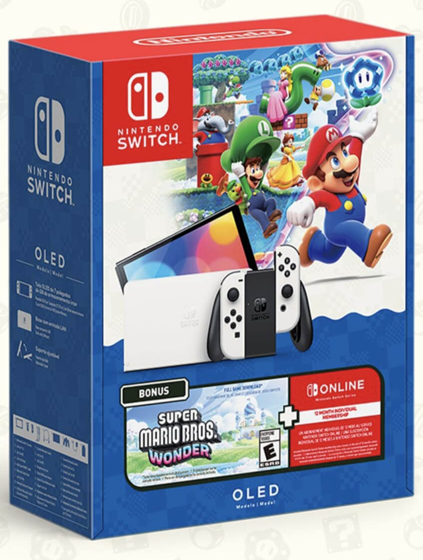 Consola Nintendo Switch Modelo OLED Blanco Super Mario Bros. Wonder Nintendo Imagen principal del producto