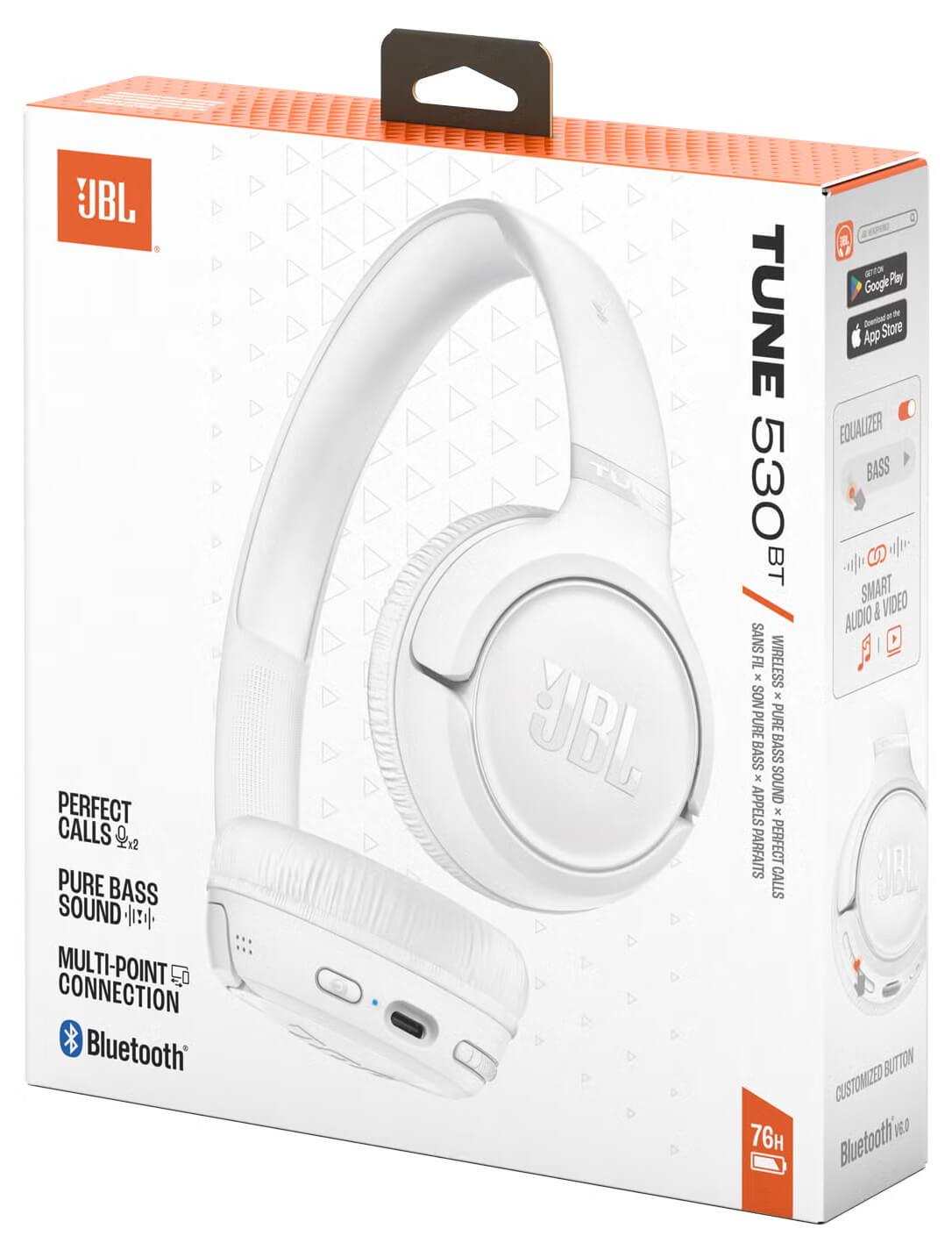 JBL Audifonos Tune 530BT (Bluetooth) Blanco Imagen secundaria del producto