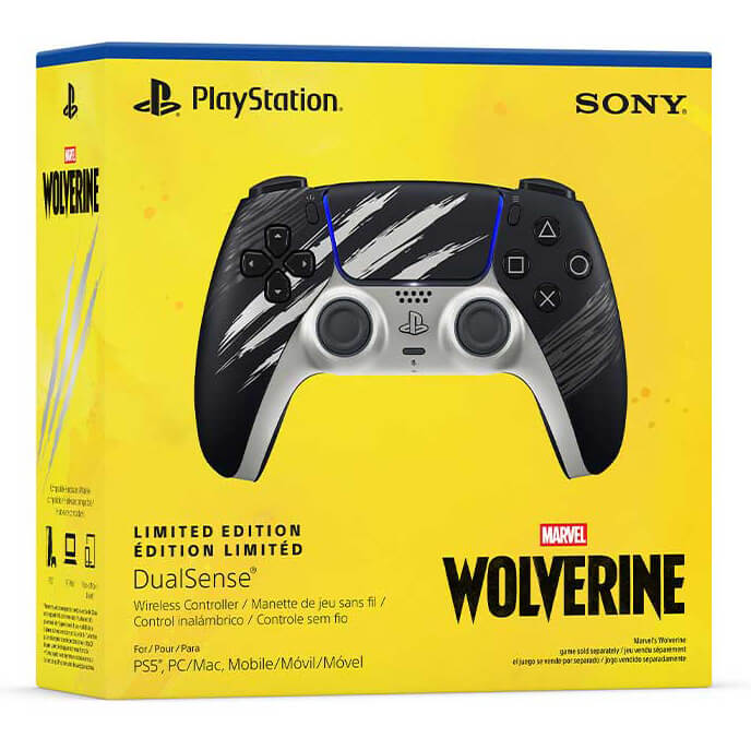 Control inalámbrico DualSense Marvel’s Wolverine Adamantium Edición Limitada