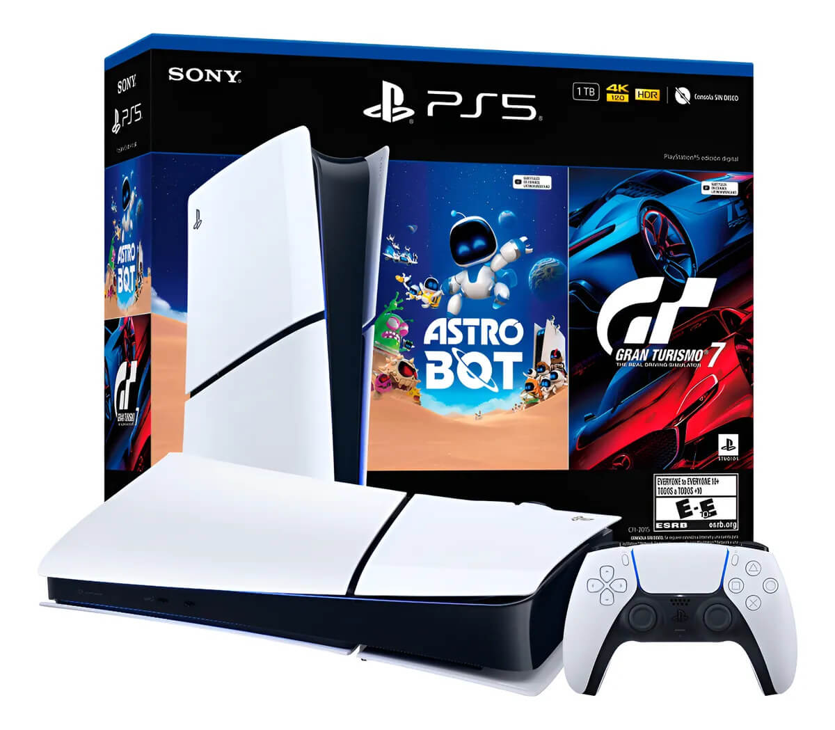 Consola PS5 Edición Digital Modelo Slim Bundle (Astro Bot - Gran Turismo 7) Imagen secundaria del producto