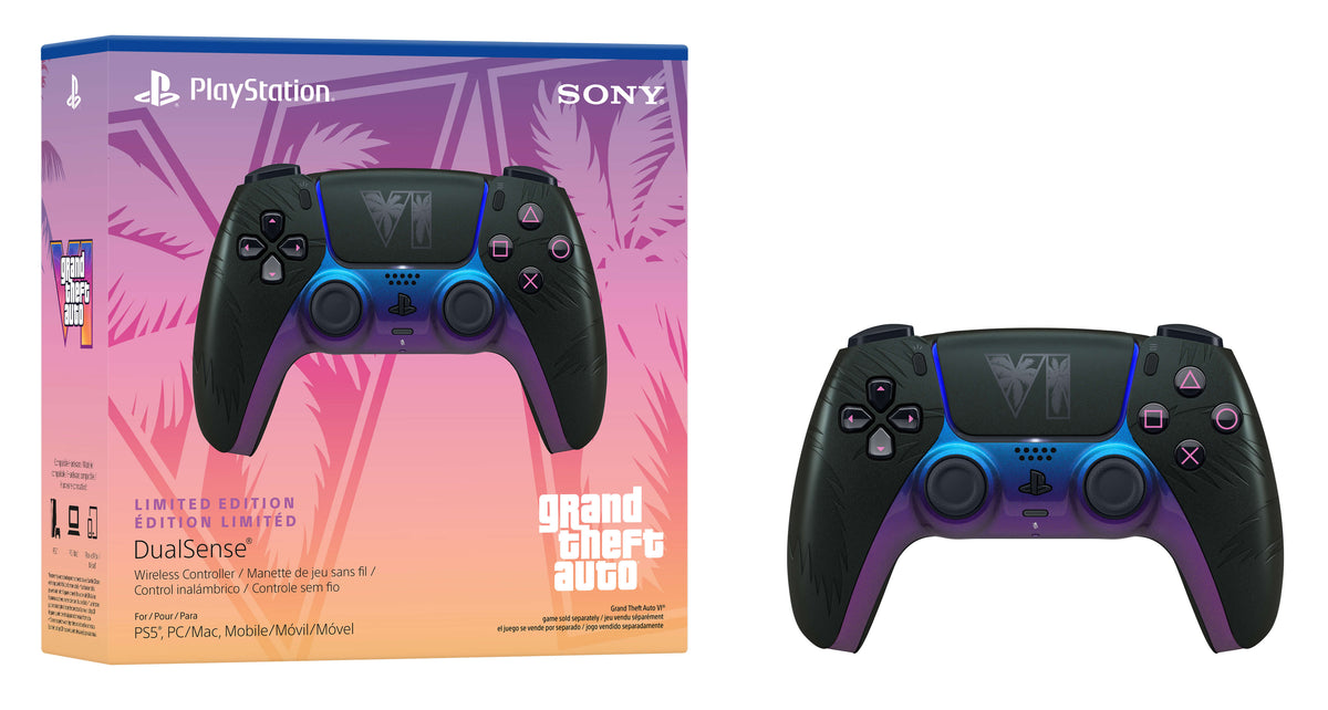 Control inalámbrico DualSense Grand Theft Auto VI Black Edición Limitada