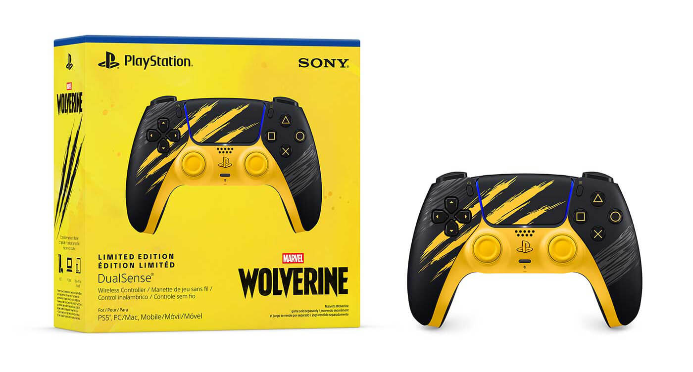 Control inalámbrico DualSense Marvel’s Wolverine Battle Yellow Edición Limitada