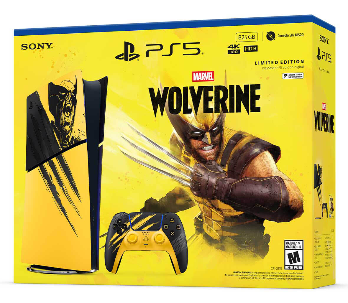 Consola PS5 Edición Digital Bundle Marvel’s Wolverine Battle Yellow Edición Limitada