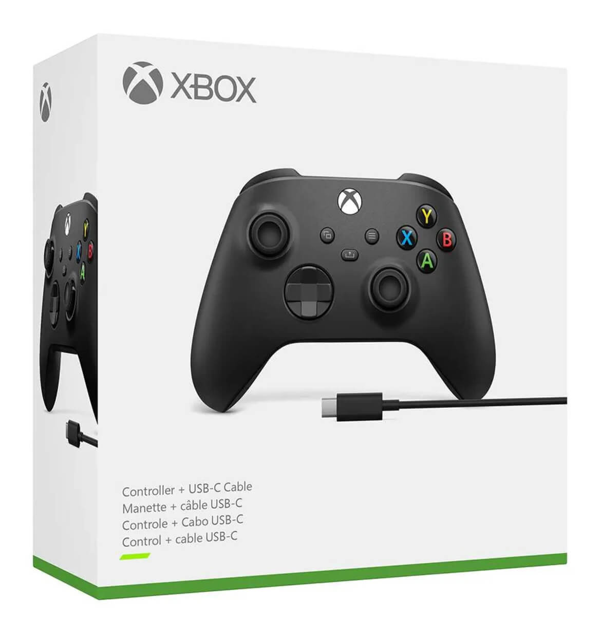 Control Inalámbrico XBOX + Cable USB-C Negro Imagen secundaria del producto