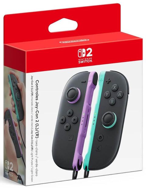 Control Joy-Con (L-R) Morado Claro y Verde Claro Nintendo Switch 2 Edition