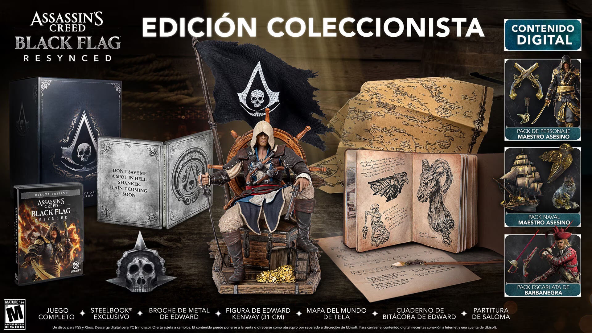 Assassin's Creed: Black Flag Resynced Edición Coleccionista PS5 Imagen principal del producto