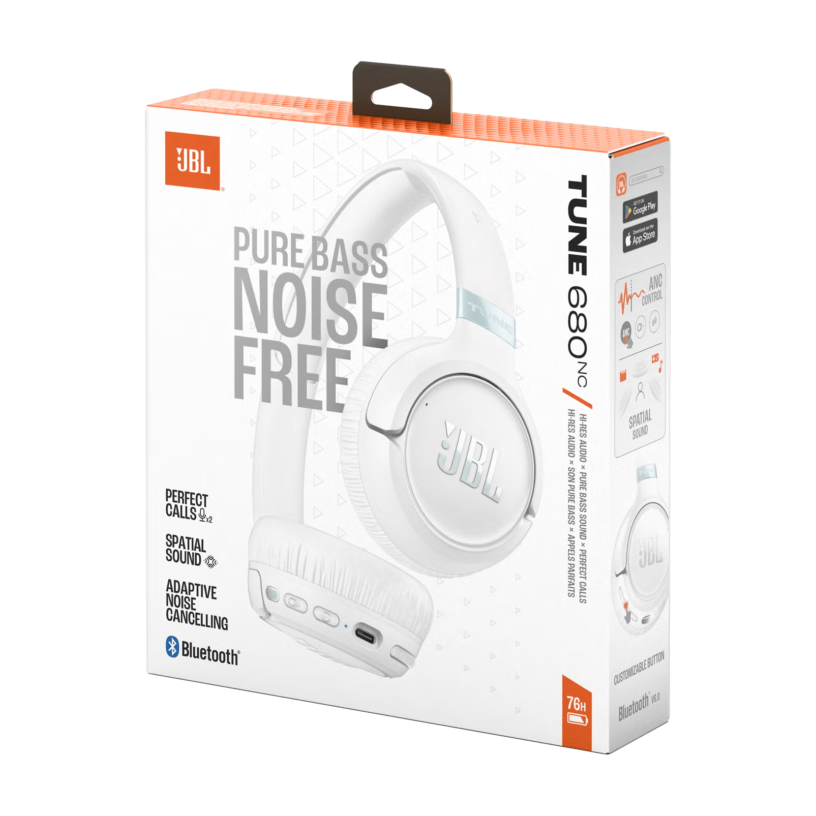 JBL Audifonos Tune 680NC (Bluetooth) Blanco