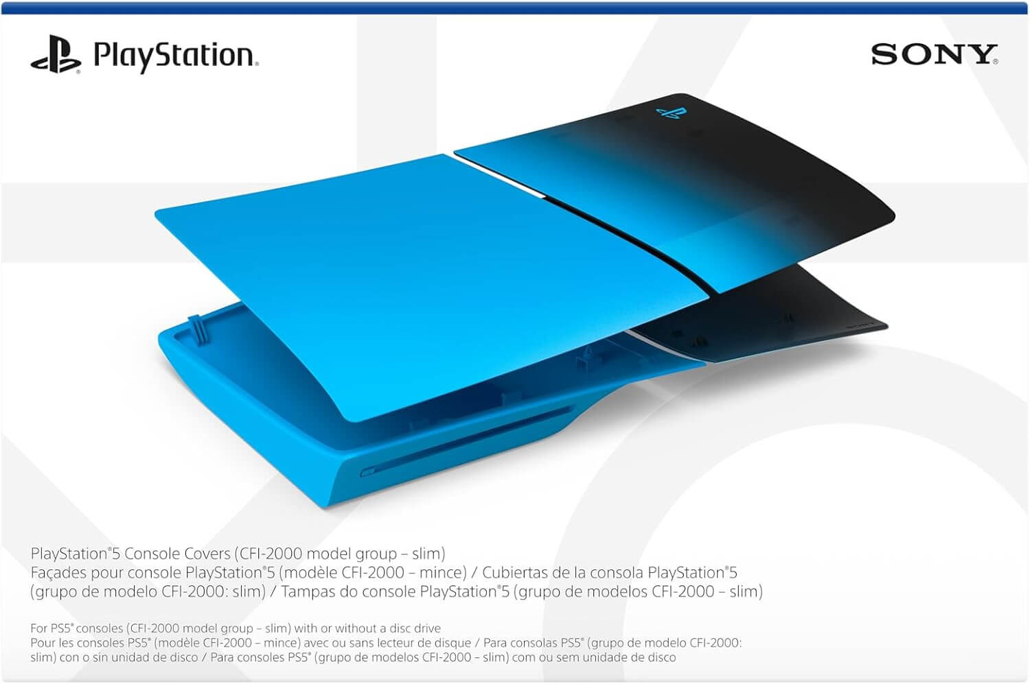 Cubiertas para consola PS5 Slim Rhythm Blue Imagen secundaria del producto