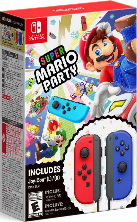 Joy-Con (L-R) Azul y Rojo Neón Super Mario Party (Juego Digital)