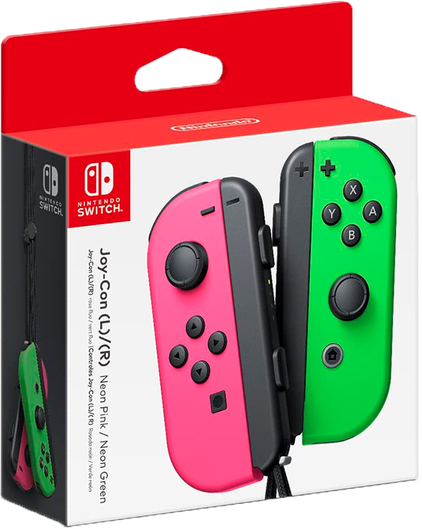 Control Joy-Con (L-R) Verde y Rosado Neón (6976319815840)