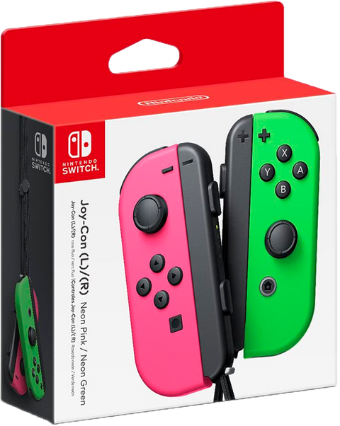 Control Joy-Con (L-R) Verde y Rosado Neón (6976319815840)