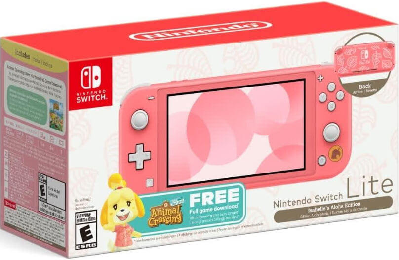 Consola Switch Lite Coral Bundle Animal Crossing New Horizons (Juego Digital) Imagen principal del producto