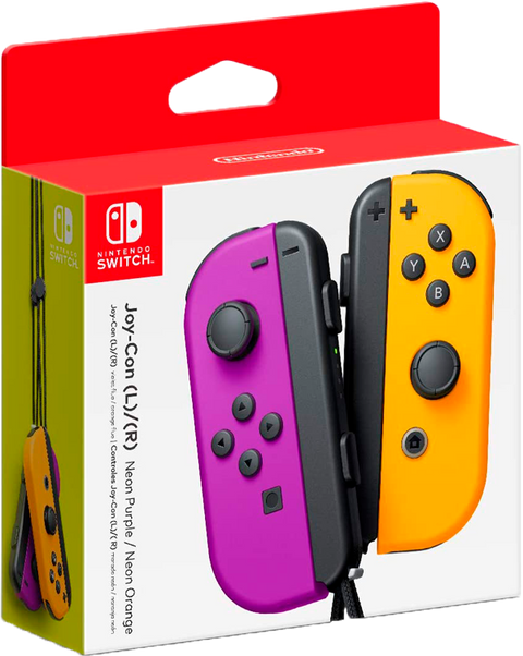 Control Joy-Con (L-R) Púrpura y Naranja Neón (Nintendo Switch) (6976319160480)