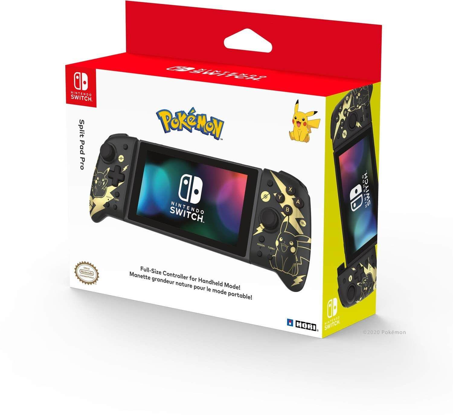 Split Pad Pro (Pokemon: Black & Gold Pikachu) Hori Nintendo Switch Imagen principal del producto